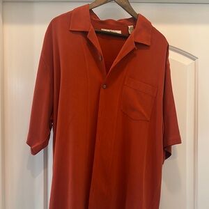 Tommy Bahama Red Casual Button Down Shirt